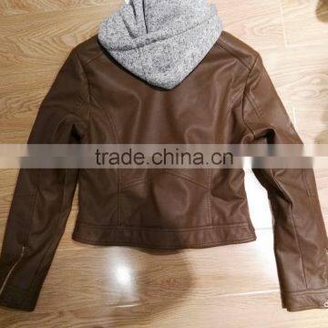 Lady pu Leather Jacket/motorcycle Blazer #PL8927 photo-2