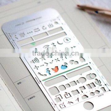 Multifunctional Drawing Templates/ Bookmark/ Ruler for Planner,Scrapbook,diary photo-2