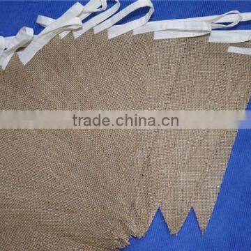 10ft Hessian Burlap Fabric Bunting ,Barn Wedding Party Shabby Rustic Vintage Chic Bunting photo-3