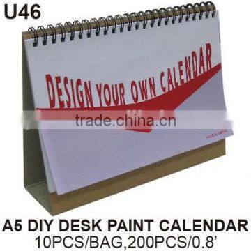 Diy design draw own calendar