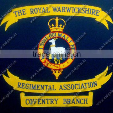 Regimental Colour Banner embroidery in India