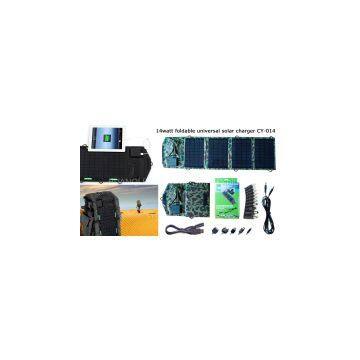 14W foldable dual output with voltage controller for all 5V-18V device