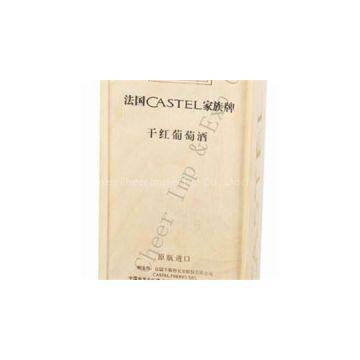 Pine Wood Pull-out Cover Wine Box