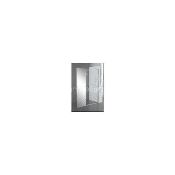 2 Panel Smoked Glass Folding Shower Doors Frameless Hinged Waterproof