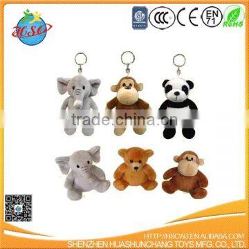 Mini Plush Animal Keychain OEM