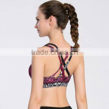Outdoor Sports Speed Drying Bra Gym Belt Gradual Printing Shockproof Underwear photo-3