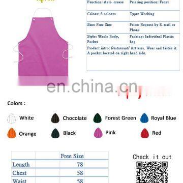 Custom Logo Design Printing Embroidery Low MOQ Apron