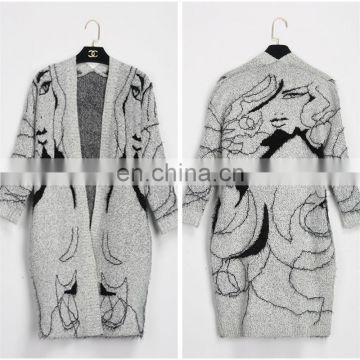 Autumn Winter Long Sleeve Women Long Cardigans Wholesale