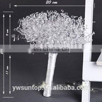 Crystal Acrylic Bridal Bouquet Wedding Plastic Flower Bouquet