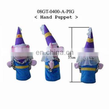 Plush Pig Puppet, stufftd animal hand puppets toys