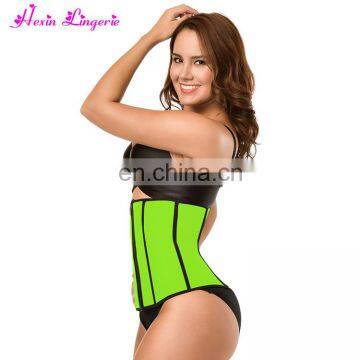 Women Body Slim Shaper Custom Sports Training Trimmer Private Label Waist Trainer With Steel Boned photo-2