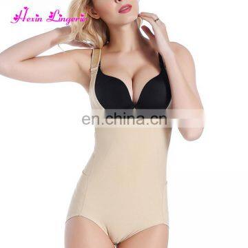 Plus Size Firm Control Open Bust One Piece Bodysuit