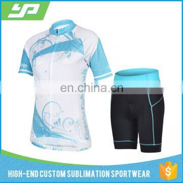 Colorful Design Women Bicycle Jersey Sublimation Ladies cycling jersey