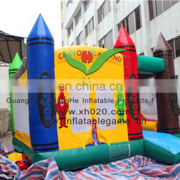 New inflatable crayon bouncer kids air jumpping toys