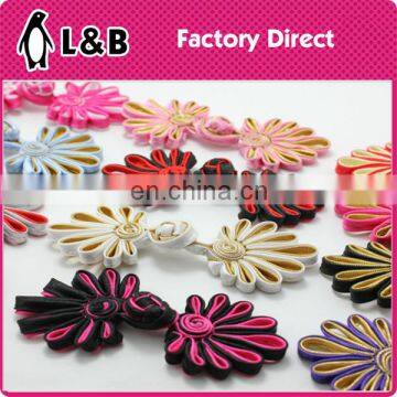 2016 custom high quality different color Chinese knot cheongsam button