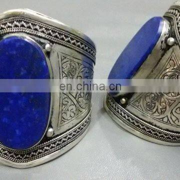 (KB-00002) Afghan Best Quality Low Cost tribal lapis Cuff