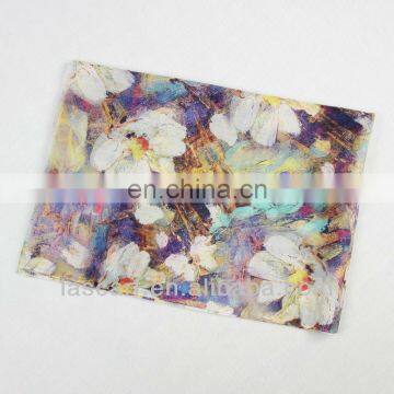 floral digital printing wool shawl