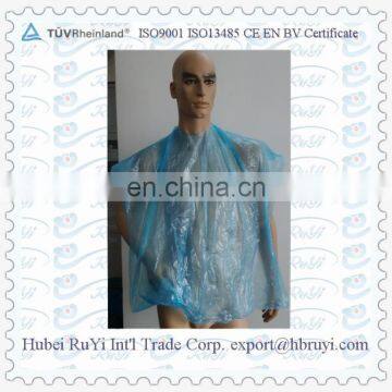 Disposable Plastic Hair Coloring Cape for Salon Using photo-2