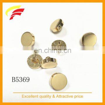 zinc alloy 10mm shank button , metal round sewing button for kids