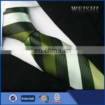 2015 Hot wholesale three colors wide stripe jacquard 100% silk tie