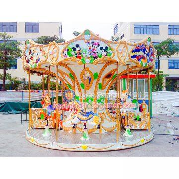 Zhongshan Hot Sale Amusement Park Micky Mouse Carousel 12 Seat Merry go Round, New and High Quality Earn Money, for Kids photo-5
