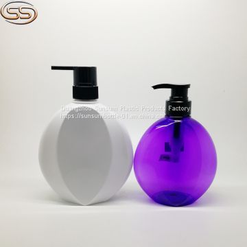 Hot Sales 500ml 700ml Plastic PET Decorative Shampoo Lotion Pump Bottle