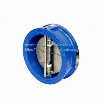 China Cast Ductile Iron Wafer Type Double Door Check Valve Manufacturer photo-3