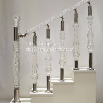 High Quality Wholesale Crystal Acrylic Balustrade in Villa photo-2