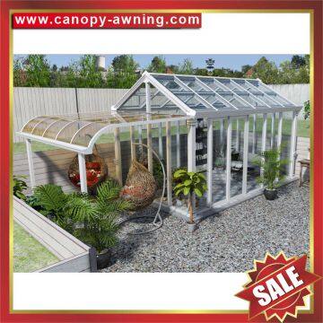 prefab outdoor metal alu aluminum sunroom,garden glass sun house room project,excellent aluminium framework,super durable!