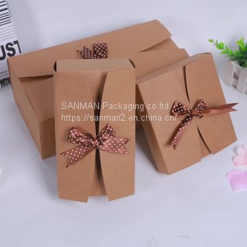 Square kraft paper candy folding box