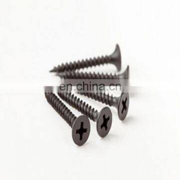 3.5X25 black flat head collated wood drywall screws