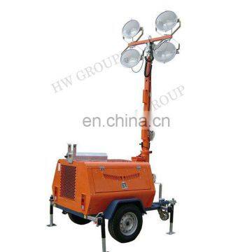 high mast portable light tower, trailer lighting tower, mobile tower light