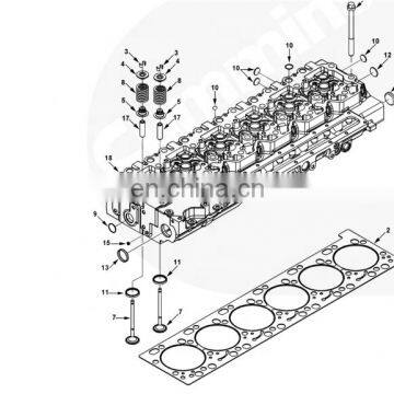 PC60-7 Forklift Engine 4D95 6D95 Spare Parts Valve Stem Guide 6204-19-1310 C6204191310 6204191310