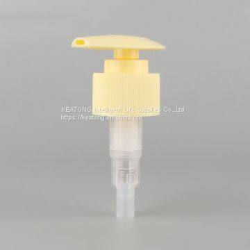 24/410 Wholesale Light Yellow Color Plastic Hand Press Type Liquid Lotion Pump photo-2