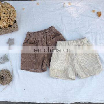 2020 Most Popular Corduroy Short Pant for Boys and Girls