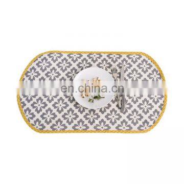 Table decoration and accessaries cotton woven printing big placemat