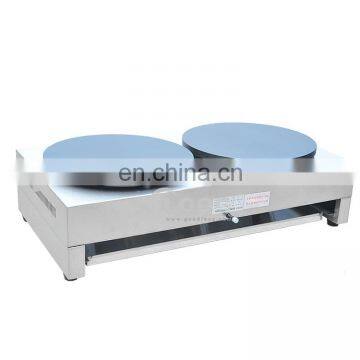 Professional Food Truck Gas Pancake Maker Double Commercial Crepe Machine For Sale photo-4
