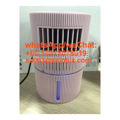 portable pink USB mini air cooler with evaporative water tank