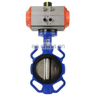 Bundor 1.5 inch/10 inch pneumatic wafer type butterfly valve