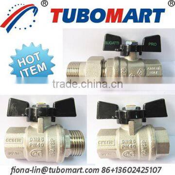 Brass Butterfly Ball Valve of CW617N With Butterfly Handle