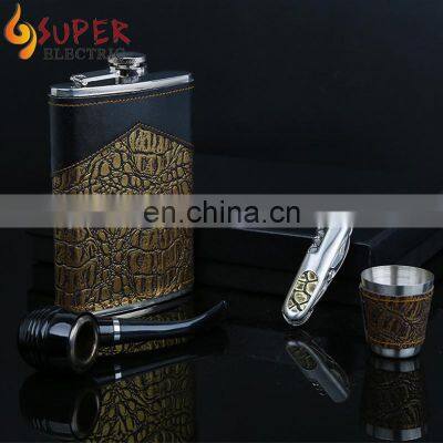 Eco Friendly Water Bottles 304 Stainless Steel Leak Proof Liquor Hip Flask 9 oz Water Flask Bottle With Funnel and Gift Box photo-2