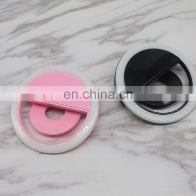 2020 New Style Mobile Phone Micro Mini Portable Selfie Ring Light Rechargeable Selfie Ring Flash Led Light photo-5