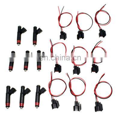 Free Shipping!8 X FUEL INJECTORS &9 X Wires For Dodge Jeep 4.7L V8 New 53032145AA