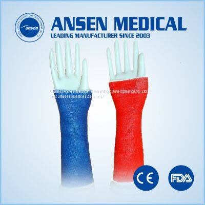 Different Colors Ortho Cast Fast Hardening Polymer Bandage Fiberglass Cast Tape