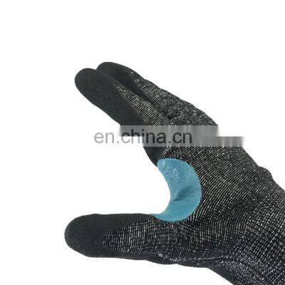 18G Superior Cut Level D Nitrile Coated Cut Resistant Gloves Metal Fabrication Safety Working Gloves Reinforced Anti-Cut Gloves