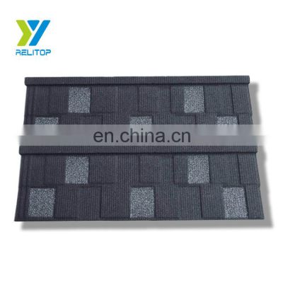 Beatuiful building material Japanese standard lightweight stone coated metal roofing shingle