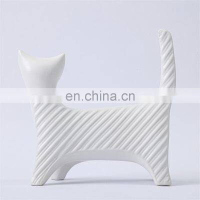 Modern Luxury Gold Ceramic Cat Egypt Style Animal Sculpture Decor Home Accessories photo-3
