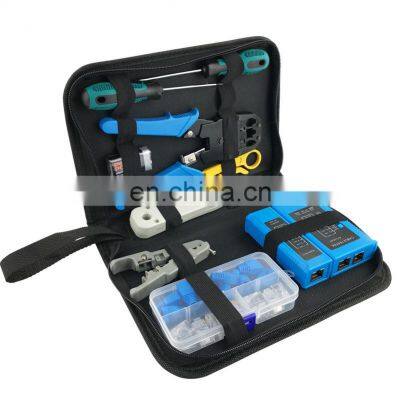 MT-8443 Professional Network Multi Crimping Strips RJ45 Rj12 Rj11 Crimp Including Network Cable Tester RJ45 Network Tool Kit