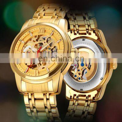 SKMEI Brand OEM Custom Logo Luxury Classic Winder Mechanical Square Automatic Watch Men Wristwatches