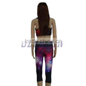 Red Adult Women Yoga Wear Yoga Pants & Yoga Tops With Built in Bra photo-5